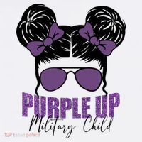 Purple Up For Military Child Awareness Women's Hoodie thumb 2