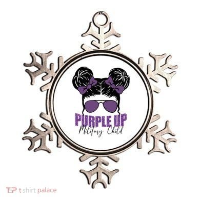 Purple Up For Military Child Awareness Ornament