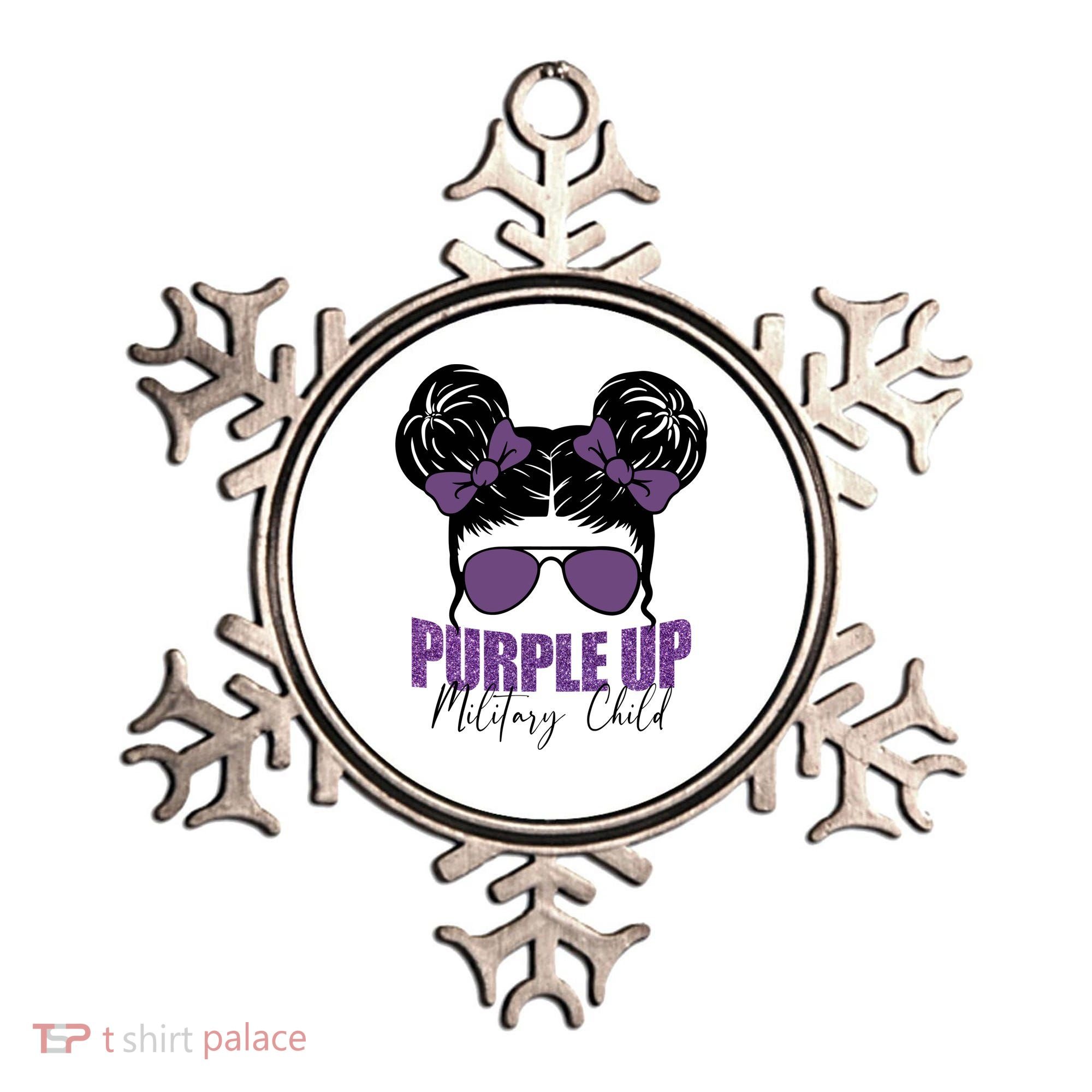 Purple Up For Military Child Awareness Ornament