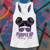 Purple Up For Military Child Awareness Women's Tank Top thumb 3