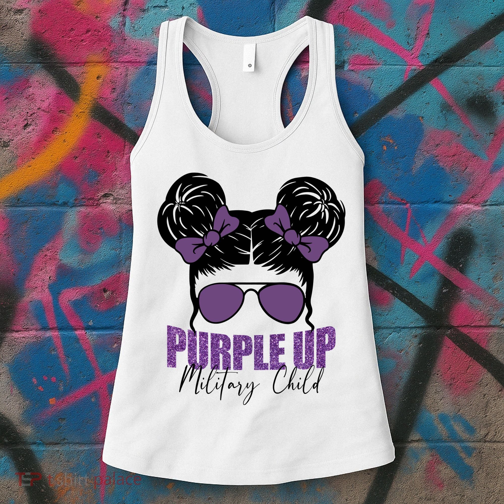 Purple Up For Military Child Awareness Women's Tank Top