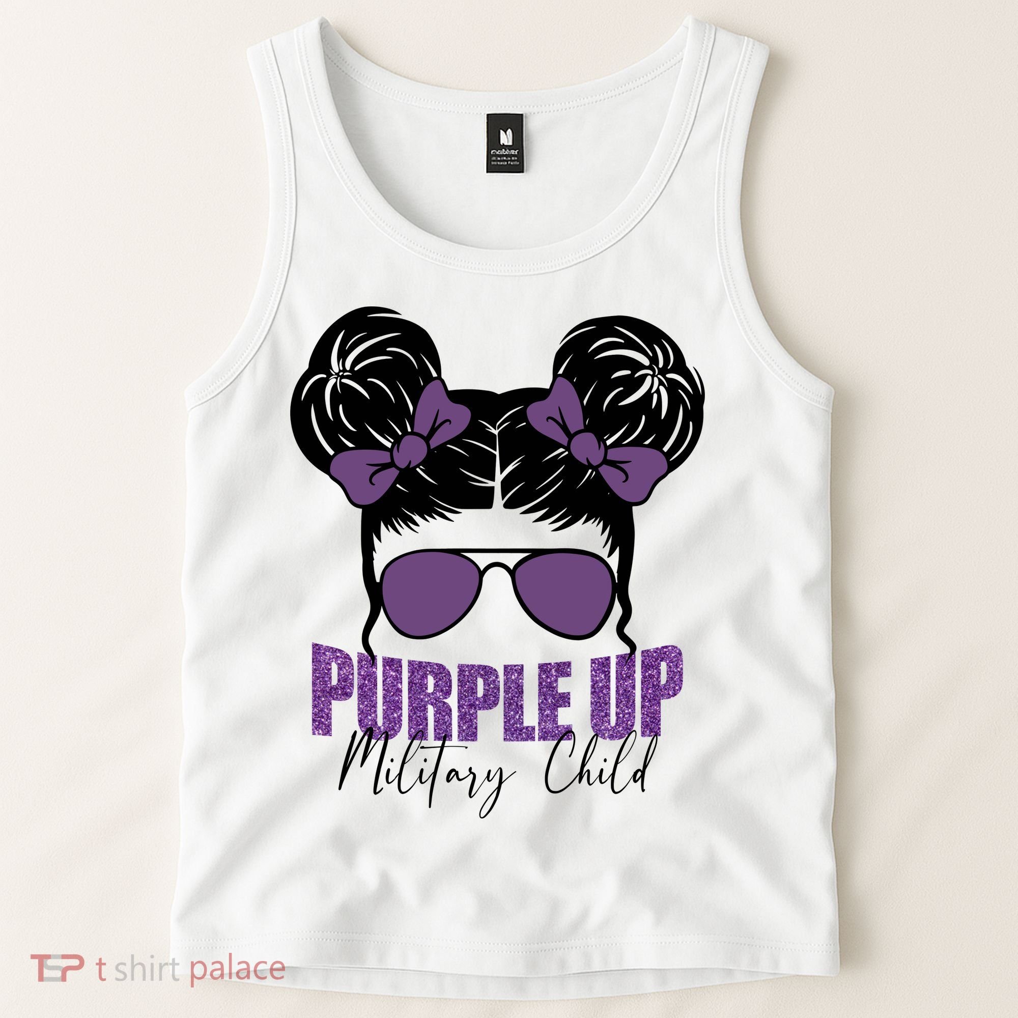 Purple Up For Military Child Awareness Tank Top