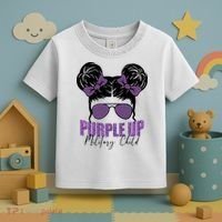 Purple Up For Military Child Awareness Toddler T-Shirt thumb 3