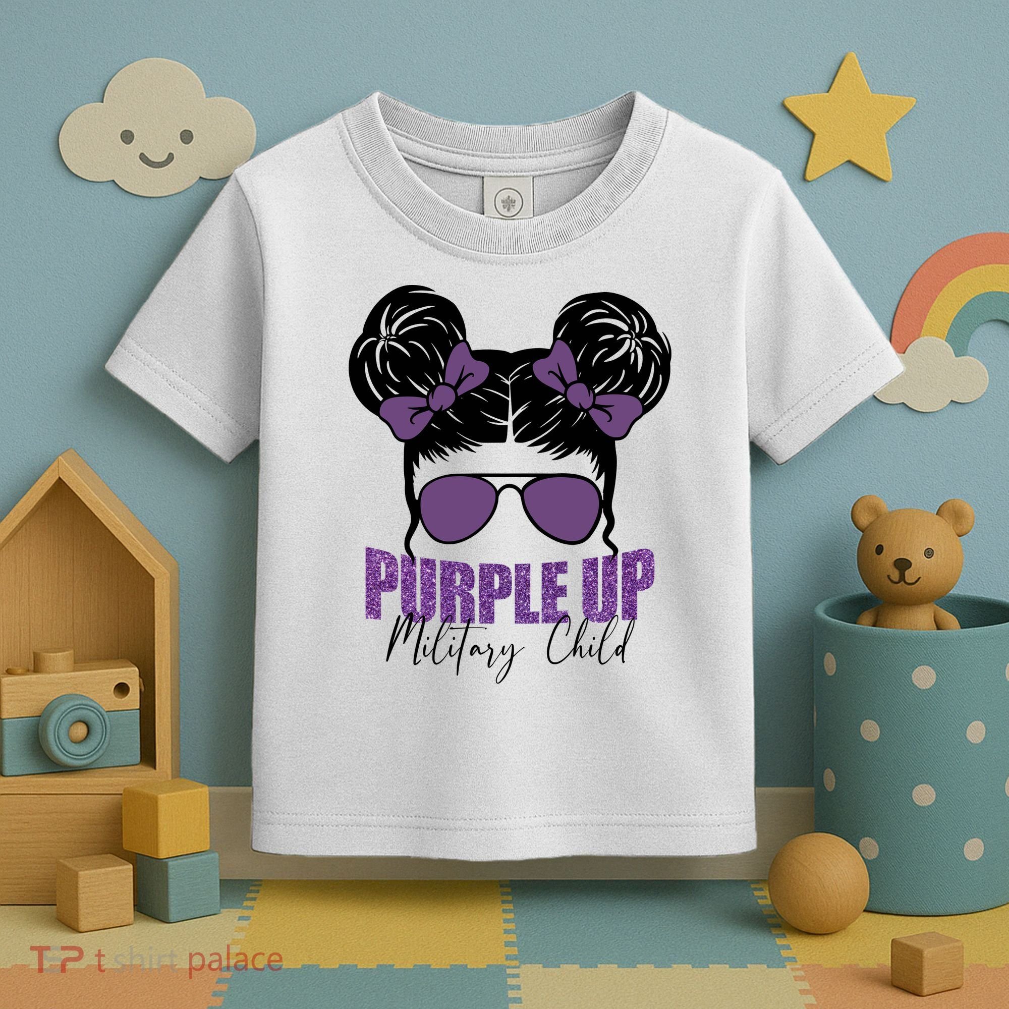 Purple Up For Military Child Awareness Toddler T-Shirt