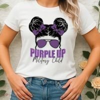 Purple Up For Military Child Awareness Women's T-Shirt thumb 2