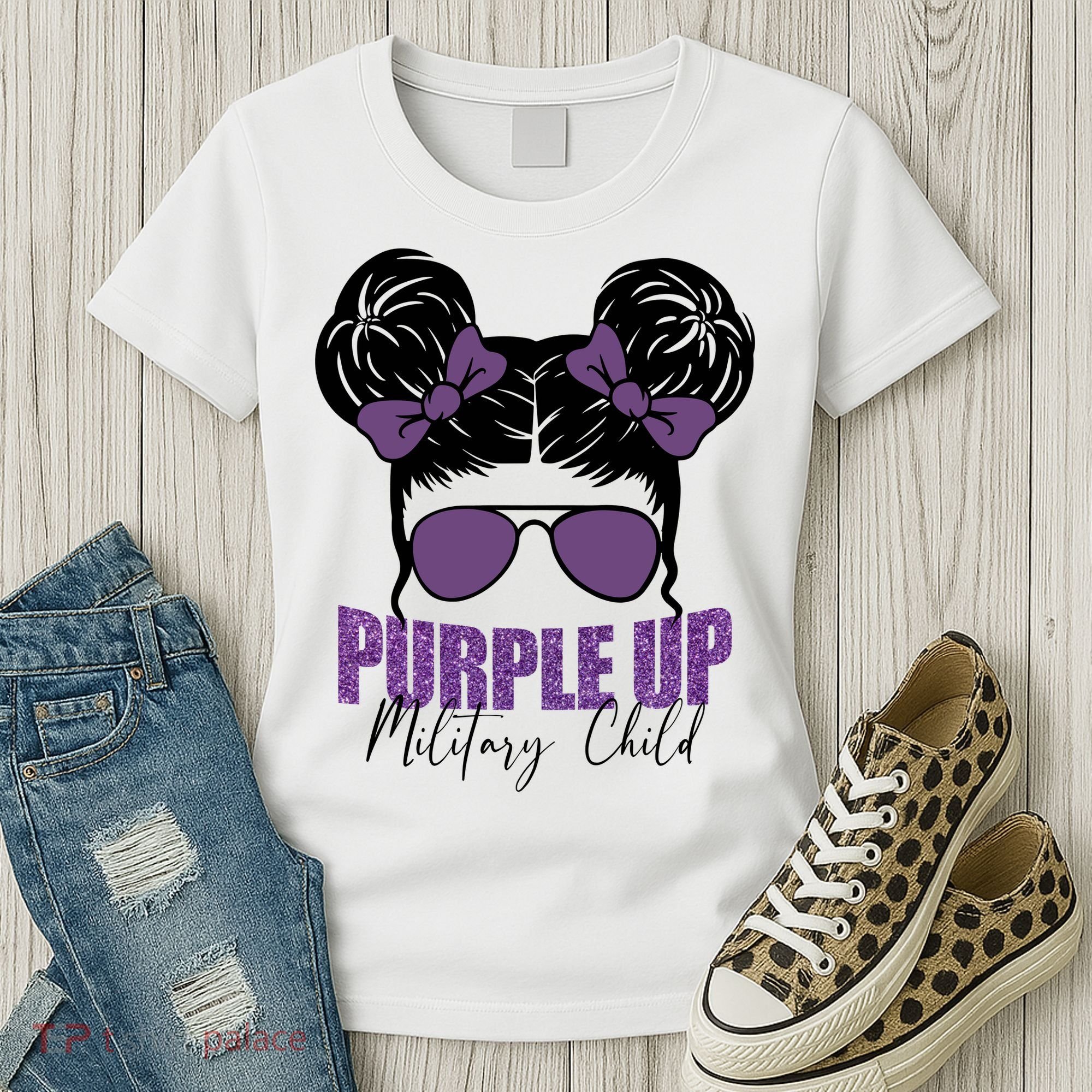 Purple Up For Military Child Awareness Women's T-Shirt