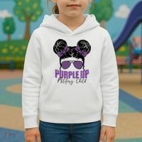 Purple Up For Military Child Awareness Kids Hoodie thumb 3