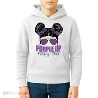 Purple Up For Military Child Awareness Kids Hoodie thumb 4