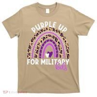 Purple Up For Military Month Military Child Rainbow T-Shirt thumb 0