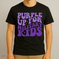 Purple Up For Military T-Shirt thumb 3