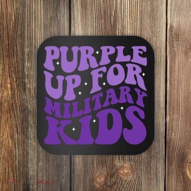 Purple Up For Military Coaster