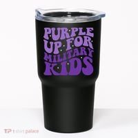Purple Up For Military Tumbler thumb 0