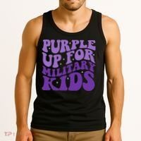 Purple Up For Military Tank Top thumb 3