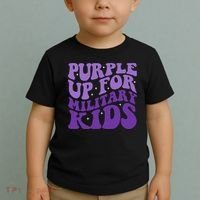 Purple Up For Military Toddler T-Shirt thumb 2