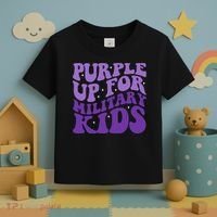 Purple Up For Military Toddler T-Shirt thumb 3