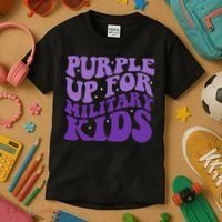 Purple Up For Military Kids T-Shirt thumb 3