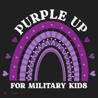 Purple Up For Military Rainbow Women's Sweatshirt thumb 2