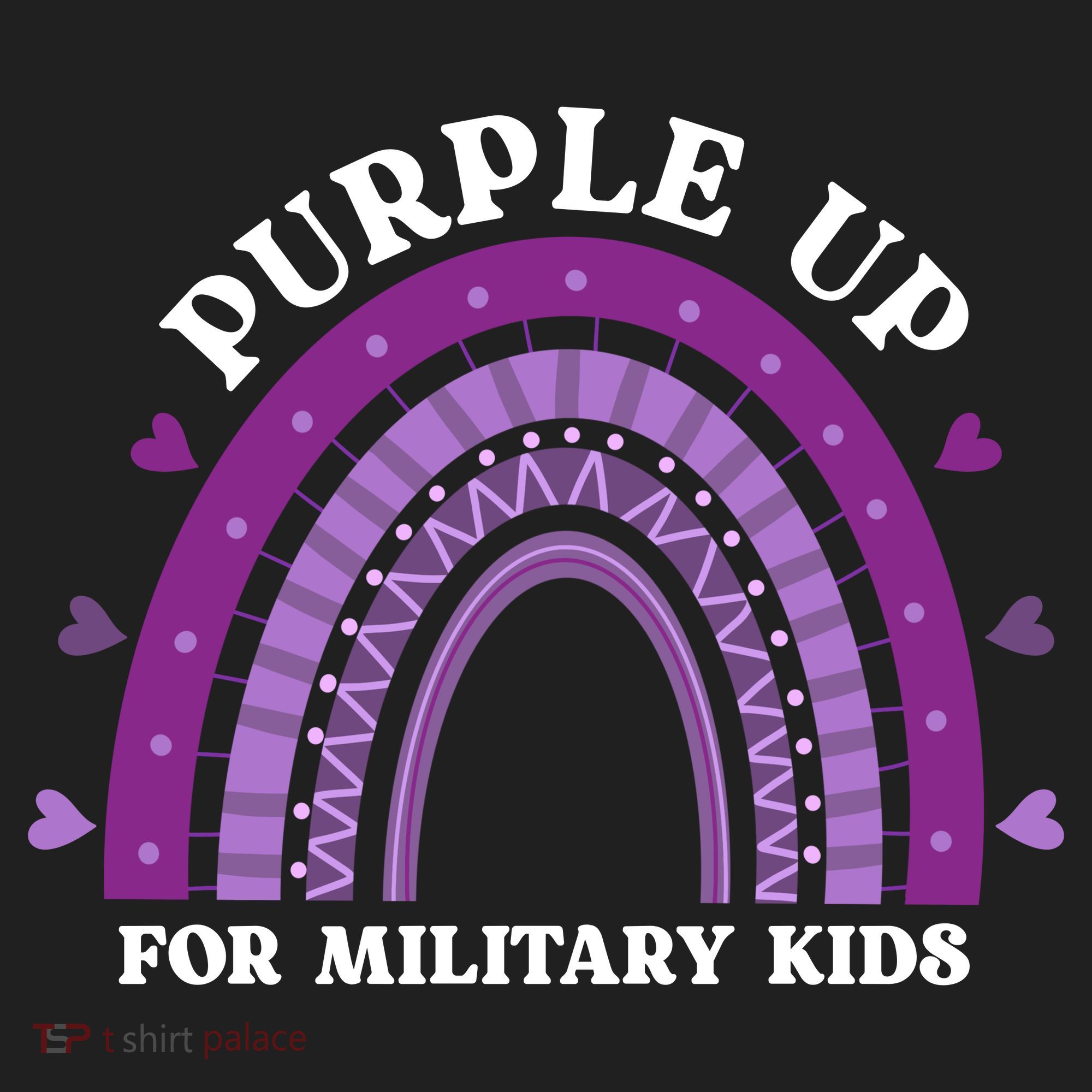 Purple Up For Military Rainbow Women's Sweatshirt