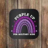 Purple Up For Military Rainbow Coaster thumb 0
