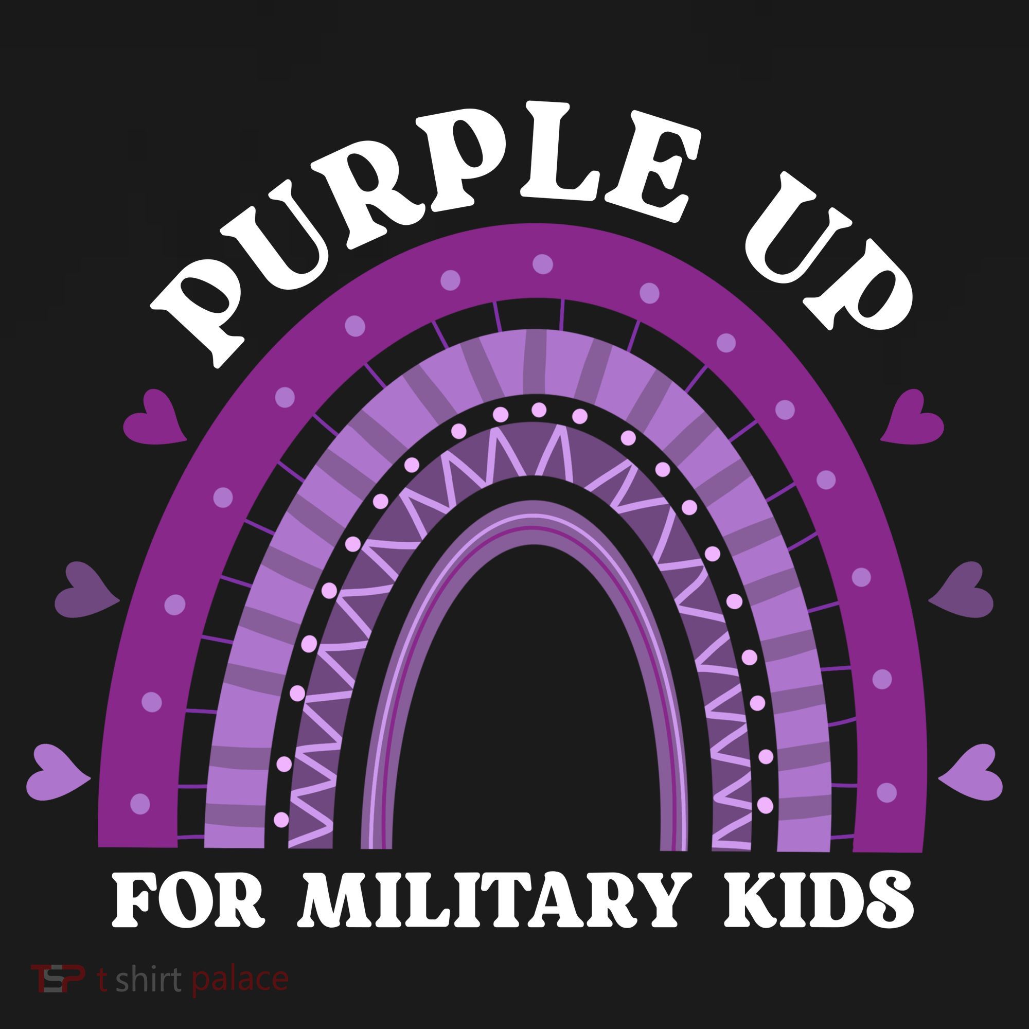 Purple Up For Military Rainbow Coaster