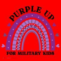 Purple Up For Military Rainbow Santa Hat thumb 1