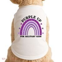 Purple Up For Military Rainbow Doggie Tank thumb 0