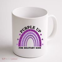 Purple Up For Military Rainbow Coffee Mug thumb 1
