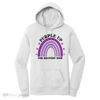 Purple Up For Military Rainbow Women's Hoodie thumb 0