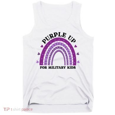 Purple Up For Military Rainbow Tank Top