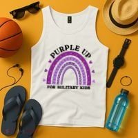 Purple Up For Military Rainbow Tank Top thumb 4
