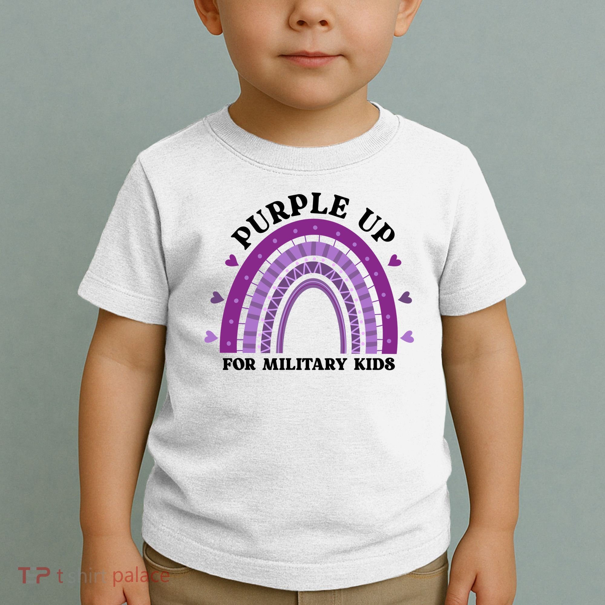 Purple Up For Military Rainbow Toddler T-Shirt