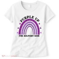 Purple Up For Military Rainbow Women's T-Shirt thumb 0