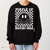 Purple Up For Military Child Retro Women's Sweatshirt thumb 0