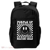 Purple Up For Military Child Retro Backpack thumb 0