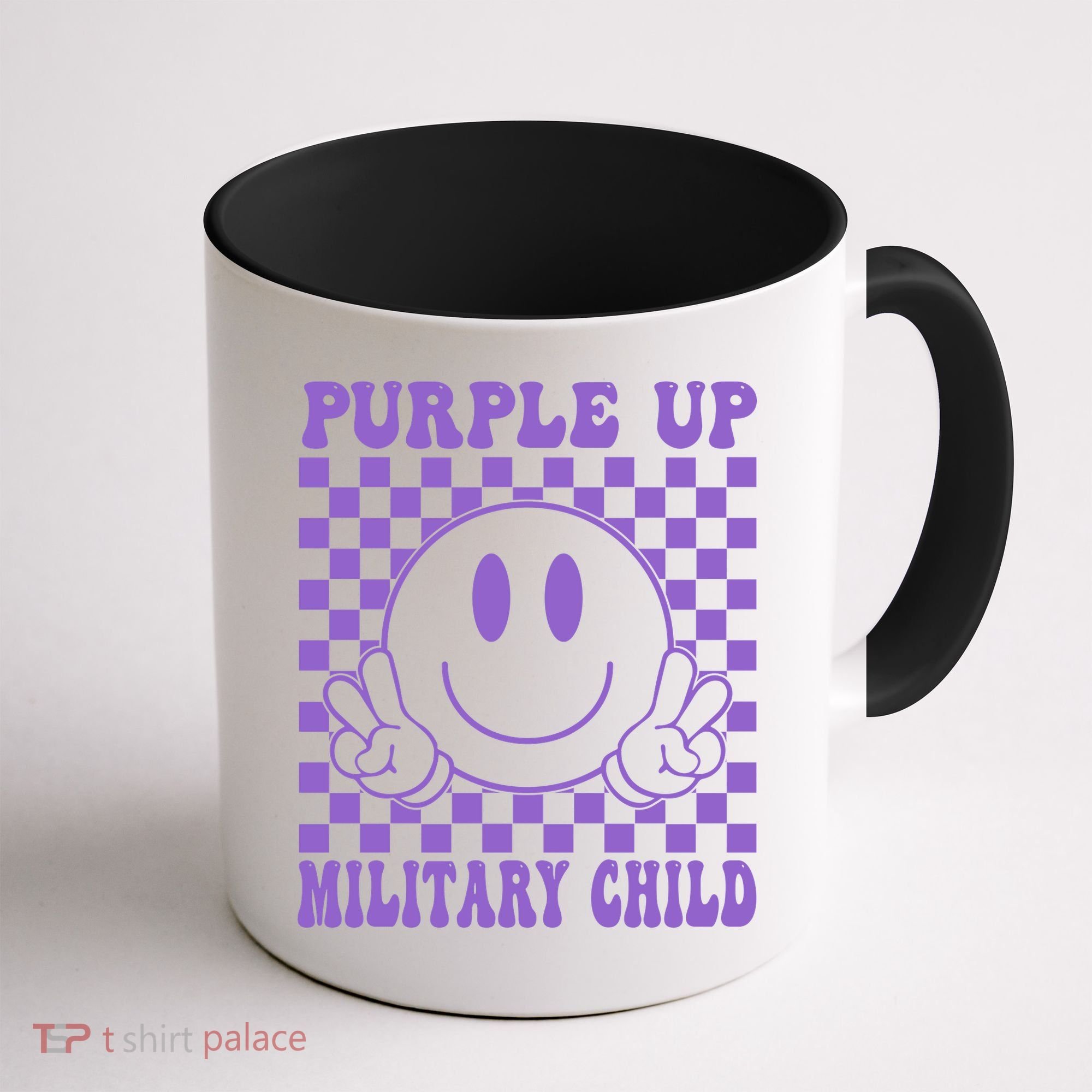 Purple Up For Military Child Retro Coffee Mug