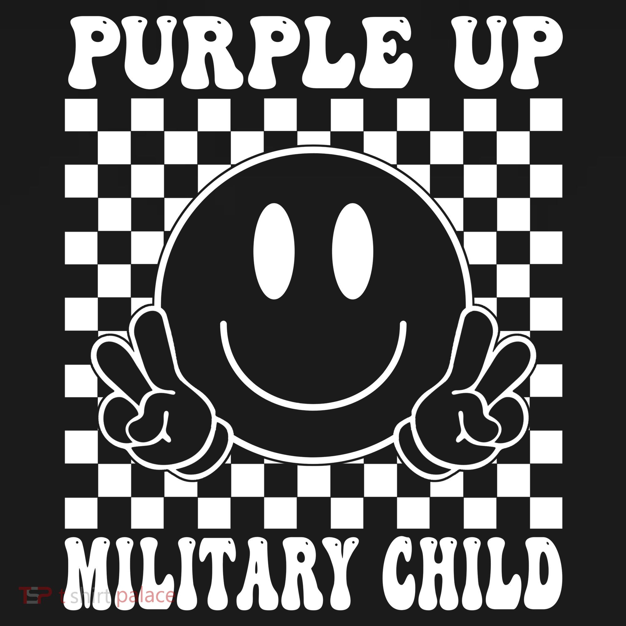 Purple Up For Military Child Retro Women's Hoodie