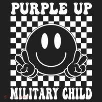 Purple Up For Military Child Retro Golf Towel thumb 3