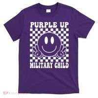Purple Up For Military Child Retro T-Shirt thumb 0