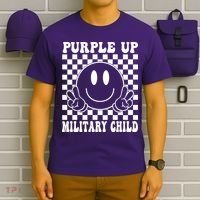 Purple Up For Military Child Retro T-Shirt thumb 6