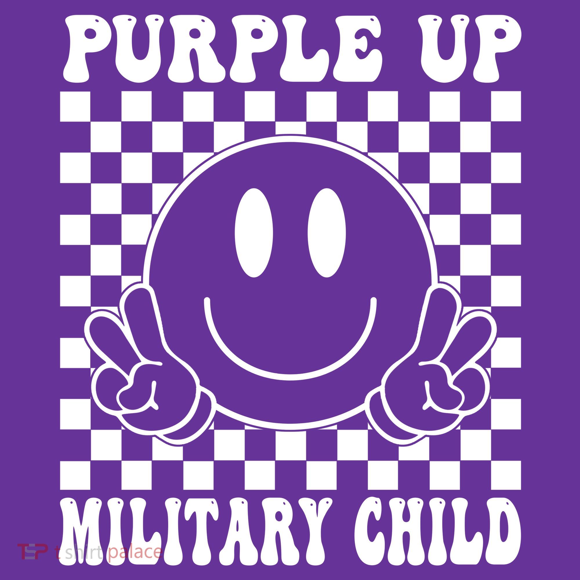 Purple Up For Military Child Retro Mousepad
