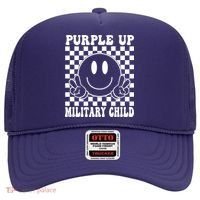Purple Up For Military Child Retro Hat thumb 0