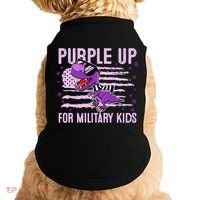 Purple Up For Military Dino Flag Cute April Doggie Tank thumb 0