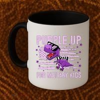 Purple Up For Military Dino Flag Cute April Coffee Mug thumb 2