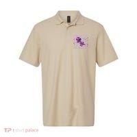 Purple Up For Military Dino Flag Cute April Polo thumb 0