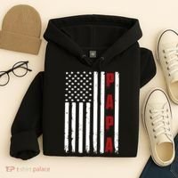 Papa USA Flag Gift For Dad Fathers Day Hoodie thumb 4