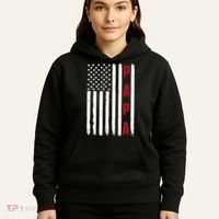 Papa USA Flag Gift For Dad Fathers Day Hoodie thumb 5