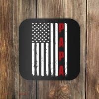 Papa USA Flag Gift For Dad Fathers Day Coaster thumb 0