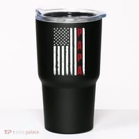 Papa USA Flag Gift For Dad Fathers Day Tumbler thumb 0