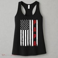 Papa USA Flag Gift For Dad Fathers Day Women's Tank Top thumb 3