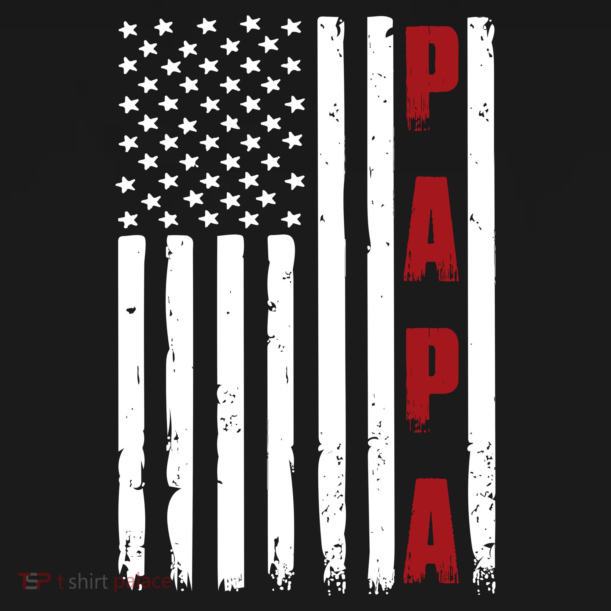 Papa USA Flag Gift For Dad Fathers Day Women's Tank Top